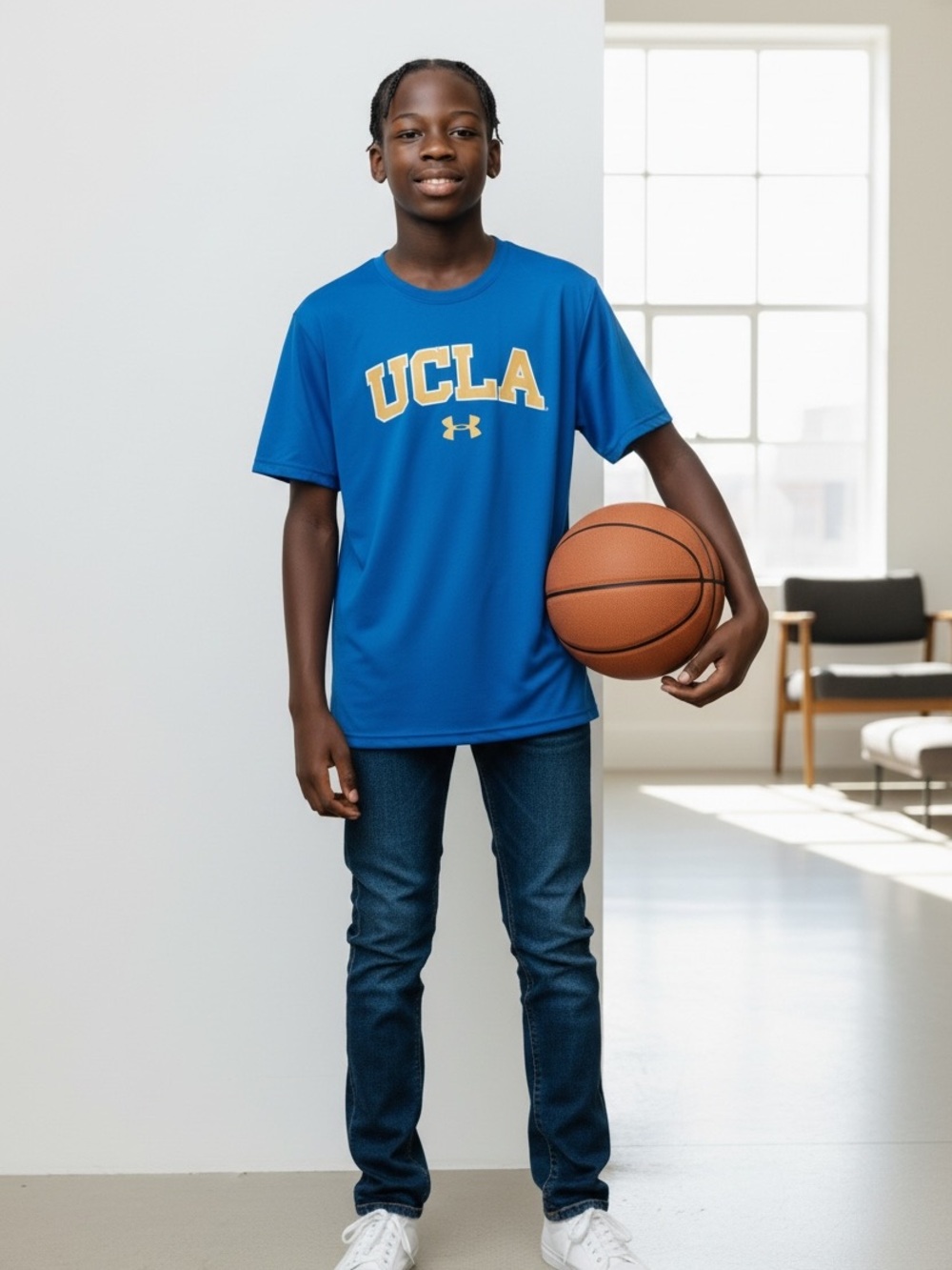 UCLA Bruins Blue Under Armour Fan Performance Shirt Men’s Small
